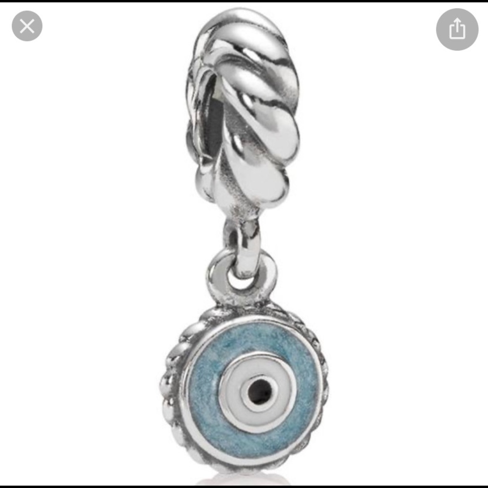 Pandora RETIRED evil eye dangle charm!